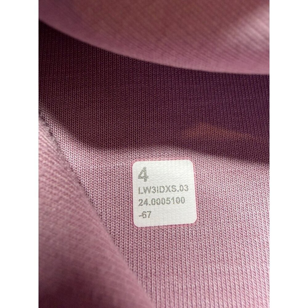 Lululemon Brushed Softstreme Half Zip Rose Blush Purple Size 4 - Picture 4 of 6